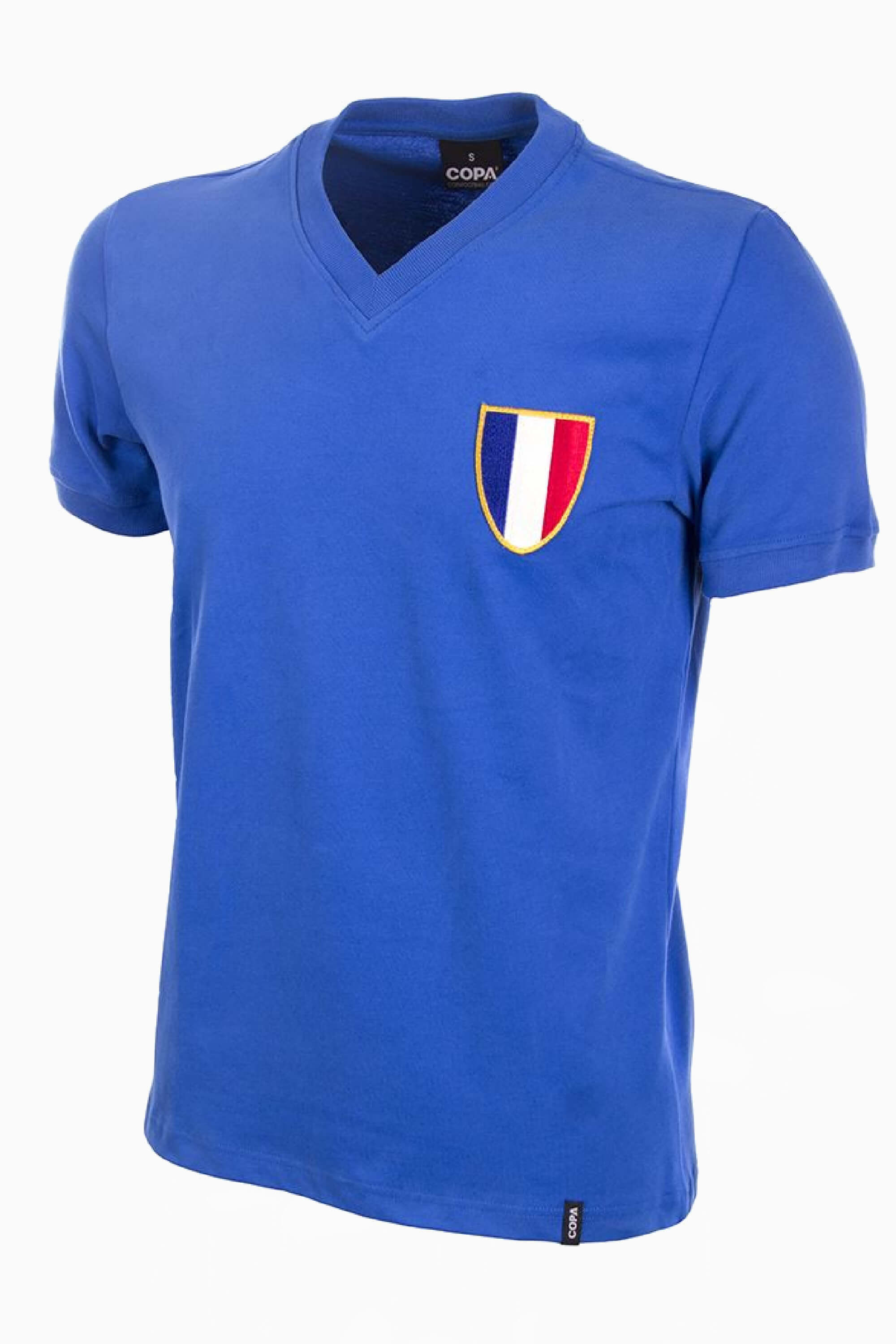 Koszulka Reprezentacji Francji Retro COPA 1968 Olympics - Niebieski
