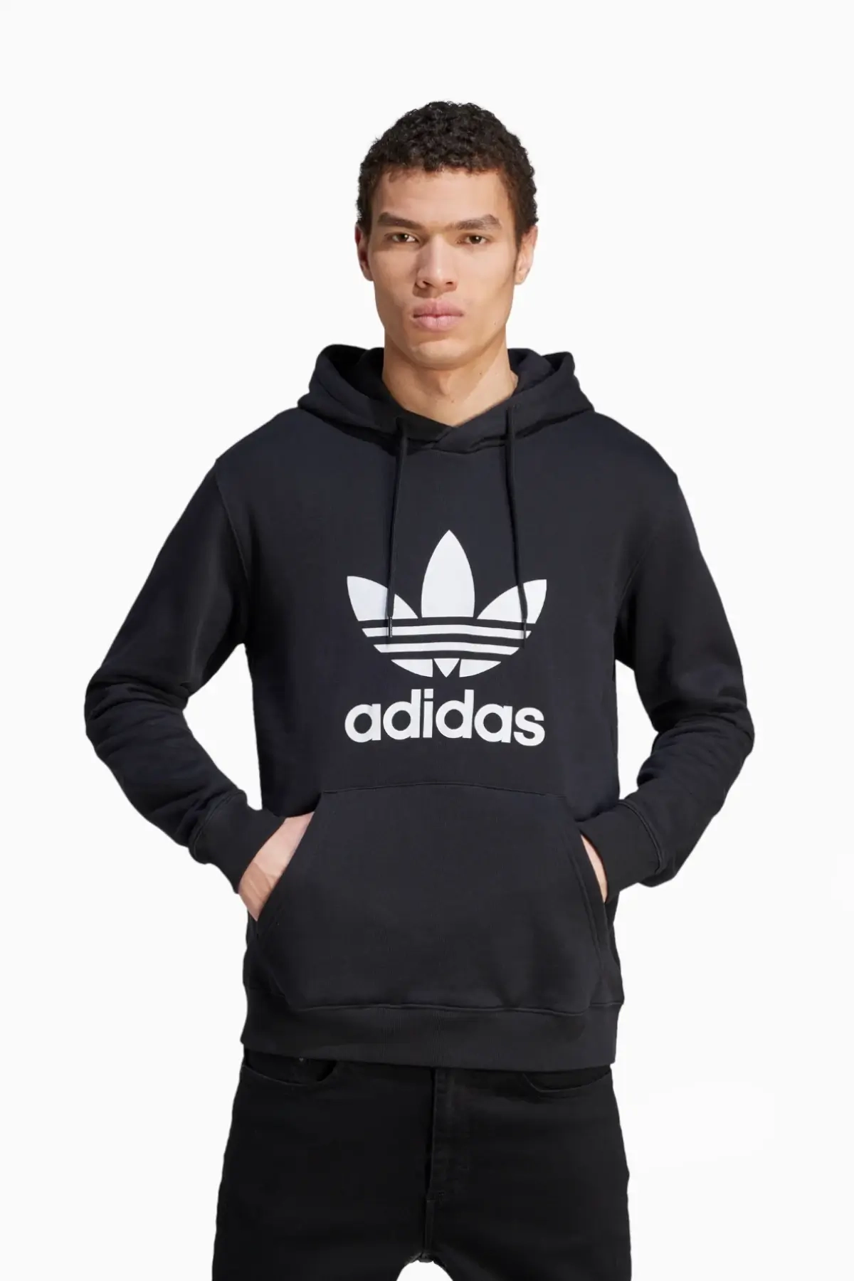 Bluza z kapturem adidas Adicolor Classics Trefoil - Czarny