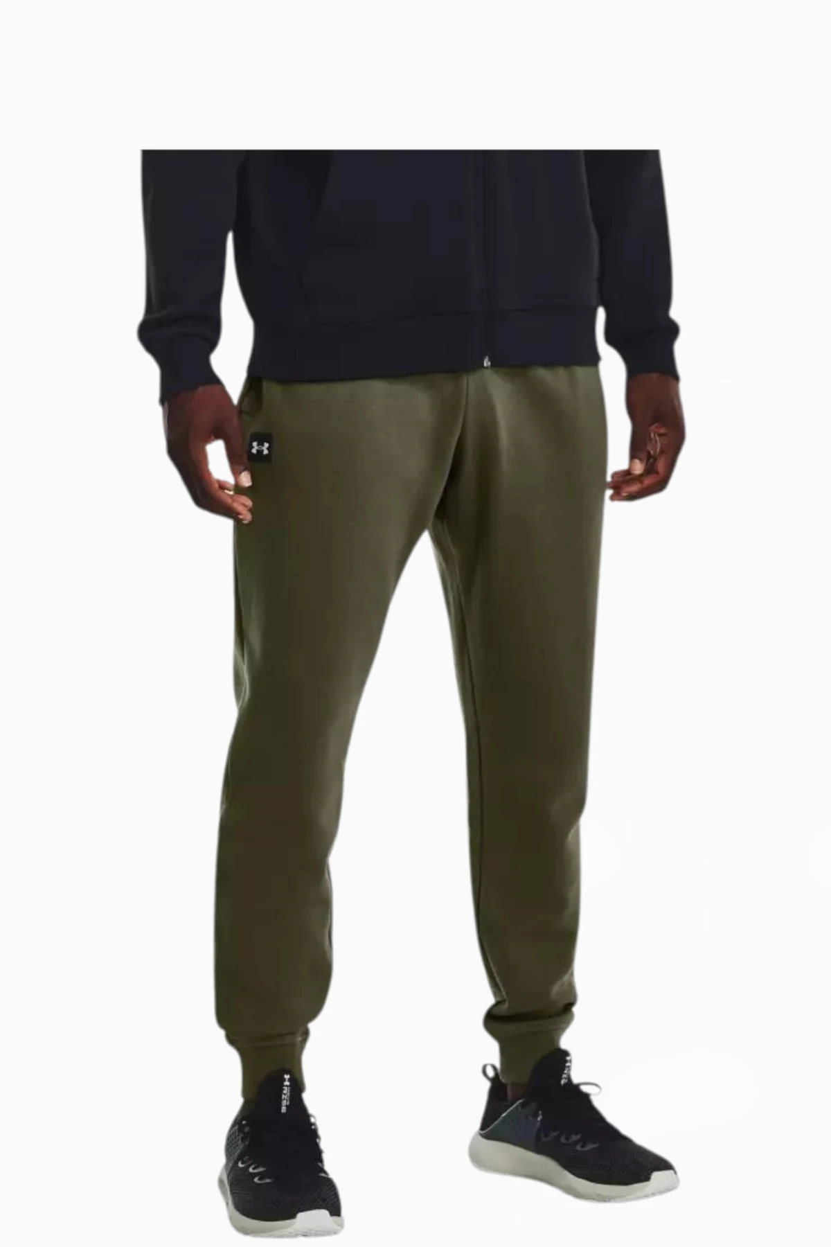 Spodnie Under Armour Rival Fleece Jogger - Bordowy