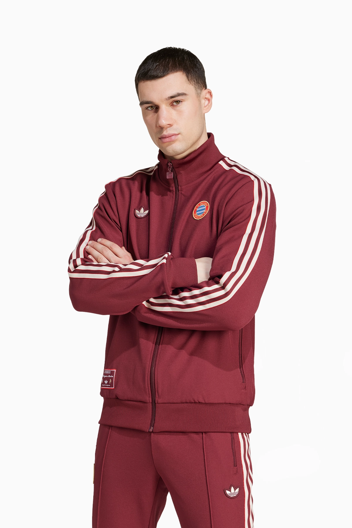 Bluza adidas FC Bayern 24/25 Terrace Icons - Czerwony