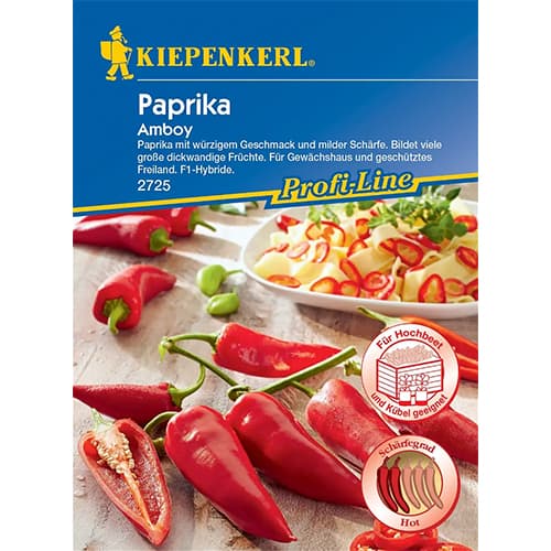 1 szt, Paprika Amboy - Samen: Ilość w opakowaniu: 1 Stück