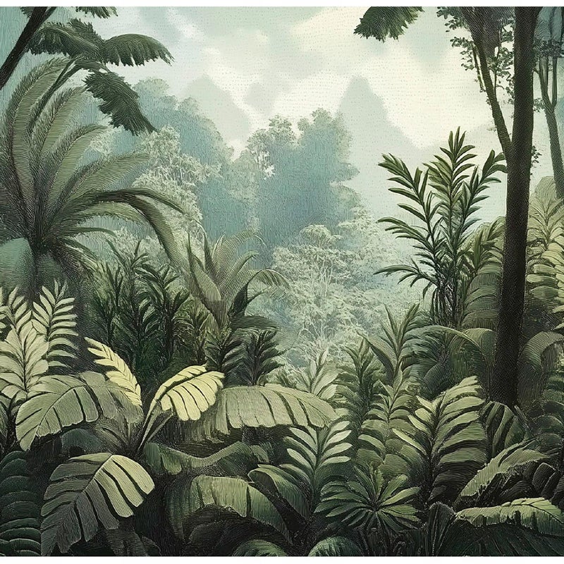 Fototapeta Dżungla Las Drzewa 3D Natura 400x280 cm Tapeta Do Sypialni Salonu Kuchni Na Flizelinie