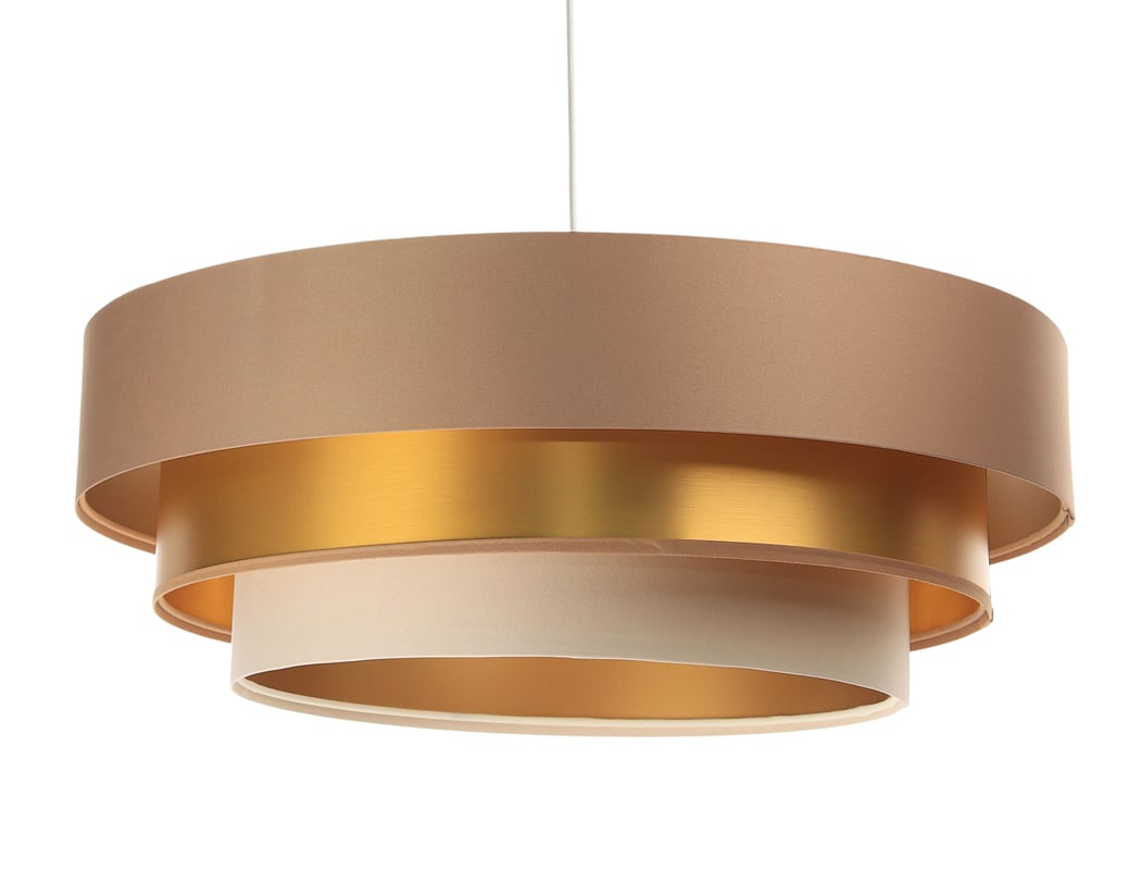 Lampa wisząca TRIO MIX beżowa/złota/kremowa