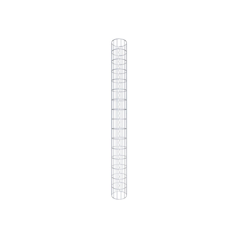 Kolumna gabionowa o średnicy 22 cm, okrągła MW 5 x 10 cm - Wysokość: 1,60 m