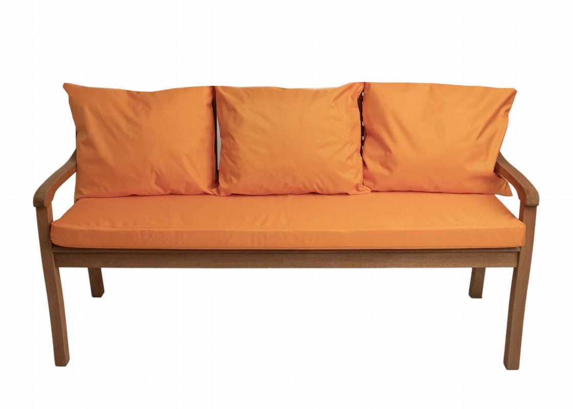Poduszka ogrodowa na ławkę 140x50x7cm/3x50x56cm Poduszka na ławkę Pomarańczowa poduszka na meble ogrodowe Wygodne poduszki na sofę na patio i balkon