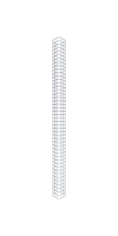 Kolumna gabionowa, kwadrat 22 cm x 22 cm, wysokość 230 cm, MW 5 cm x 5 cm