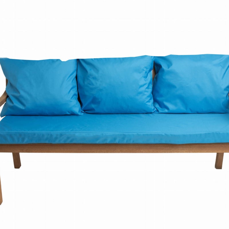 Poduszka ogrodowa na ławkę 140x50x7cm/3x50x56cm Poduszka na ławkę Niebieska poduszka na meble ogrodowe Wygodne poduszki na sofę na patio i balkon