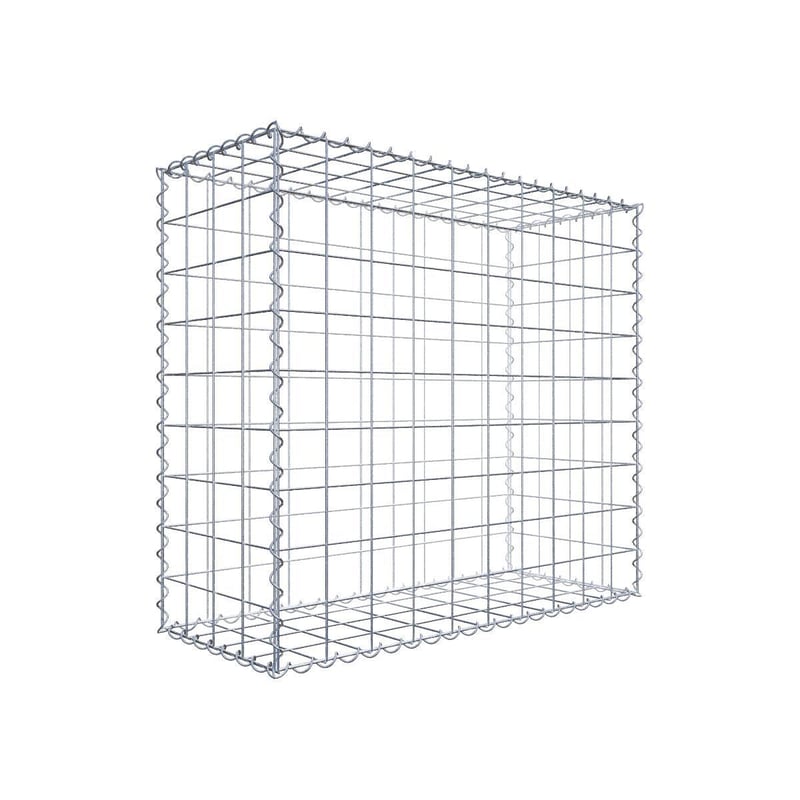 Gabion 100 cm x 90 cm x 40 cm (dł. x wys. x gł.), rozmiar oczek 10 cm x 10 cm, spirala
