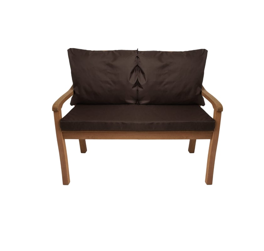 Poduszka ogrodowa na ławkę 110x50x7cm/2x50x56cm Poduszka na ławkę Brązowa poduszka na meble ogrodowe Wygodne poduszki na sofę na patio i werandy