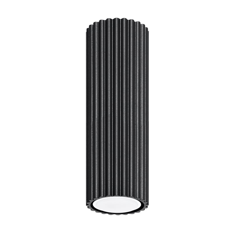 Plafon KARBON 20 czarny, minimalistyczny - 6.5x6.5x20cm Sollux