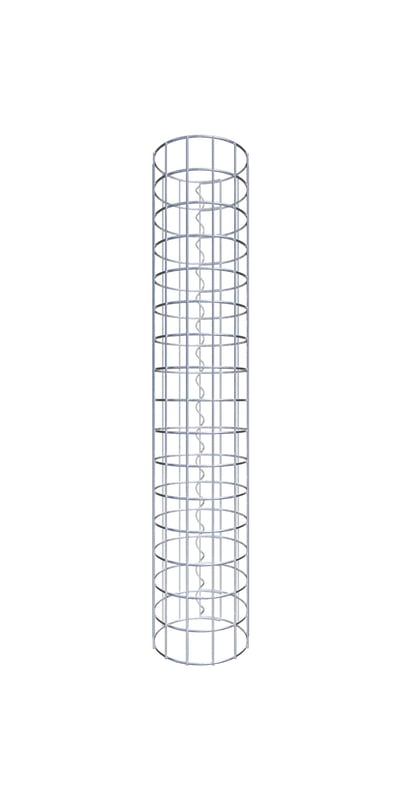 Kolumna gabionowa średnica 22 cm MW 5 x 5 cm okrągła - wysokość: 80 cm