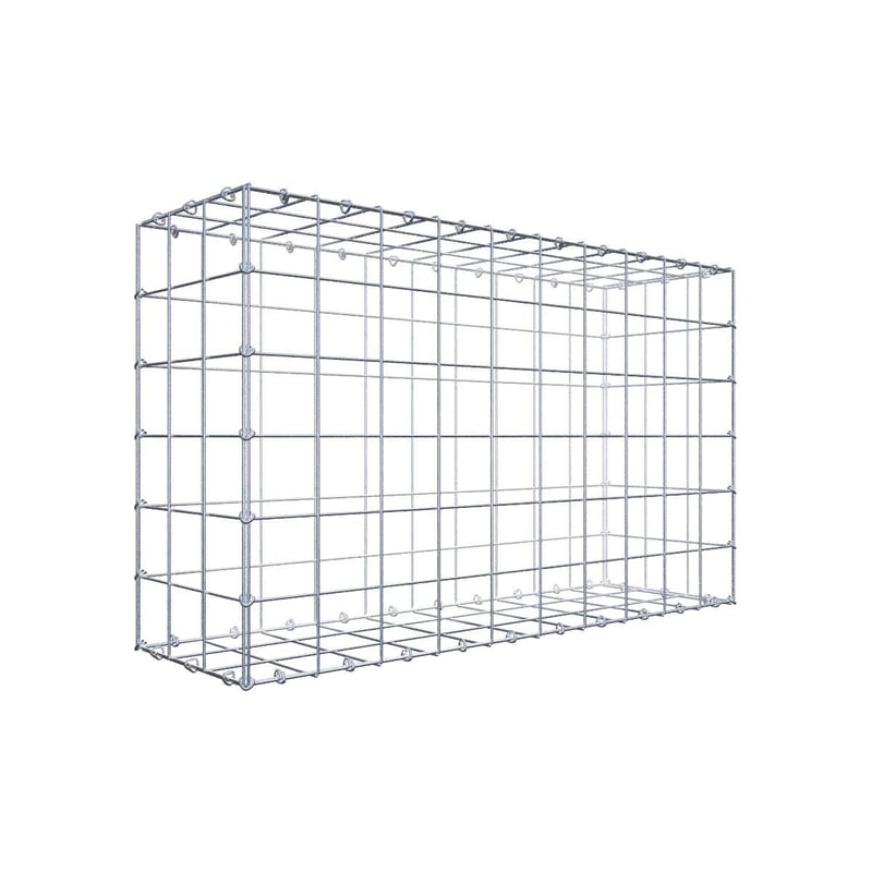 Gabion 100 cm x 60 cm x 30 cm (dł. x wys. x gł.), rozmiar oczka 10 cm x 10 cm, pierścień typu C