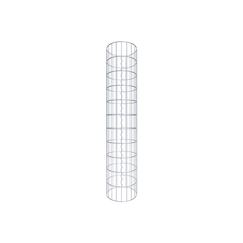 Kolumna gabionowa o średnicy 32 cm, okrągła MW 5 x 10 cm - Wysokość: 1,10 m