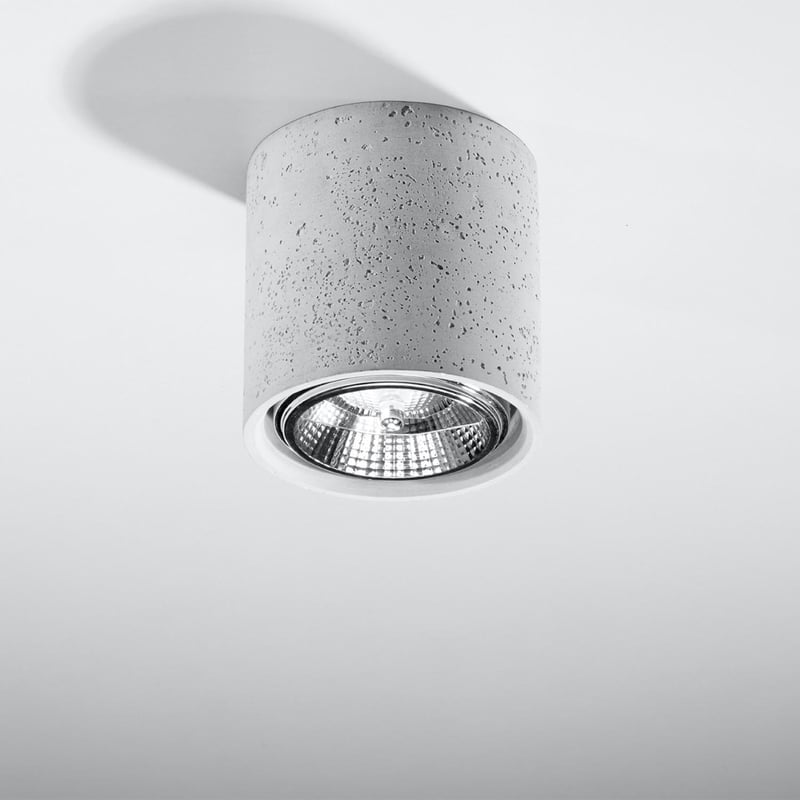 Plafon CULLO betonowy, industrialny - 14x14x14cm Sollux