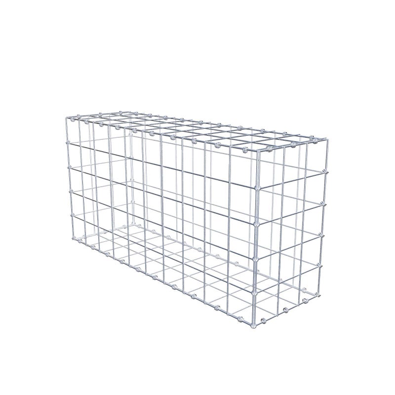Gabion 100 cm x 50 cm x 30 cm (dł. x wys. x gł.), rozmiar oczka 10 x 10 cm, pierścień spiralny