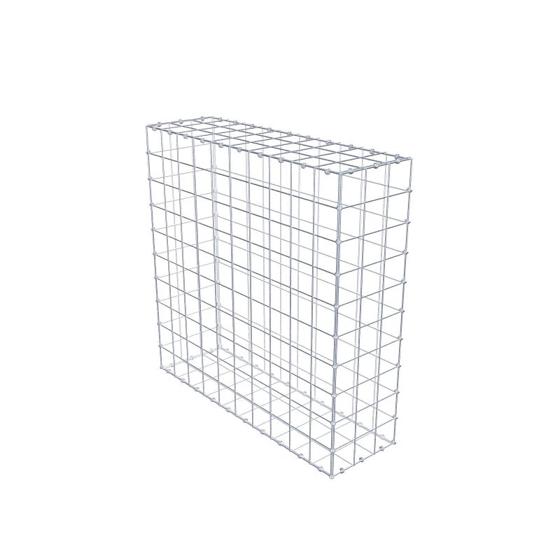 Gabion 100 cm x 100 cm x 30 cm (dł. x wys. x gł.), rozmiar oczka 10 x 10 cm, pierścień spiralny