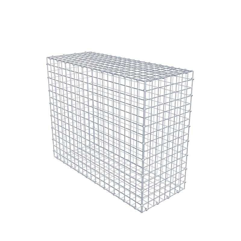 Gabion 100 cm x 80 cm x 40 cm (dł. x wys. x gł.), rozmiar oczek 5 x 5 cm, pierścień spiralny