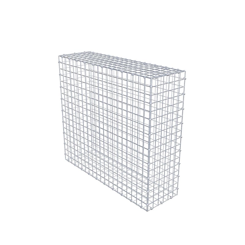 Gabion 100 cm x 90 cm x 30 cm (dł. x wys. x gł.), rozmiar oczek 5 x 5 cm, pierścień spiralny