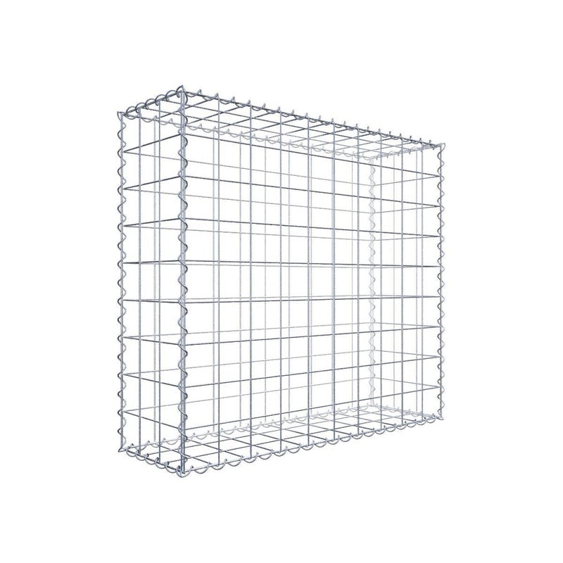 Gabion 100 cm x 90 cm x 30 cm (dł. x wys. x gł.), rozmiar oczek 10 cm x 10 cm, spirala