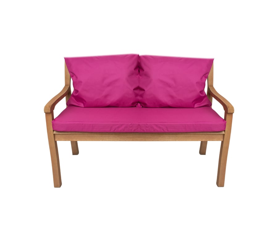 Poduszka ogrodowa na ławkę 130x50x7cm/2x50x56cm Poduszka na ławkę Różowa poduszka na meble ogrodowe Wygodne poduszki na sofę na patio i werandy