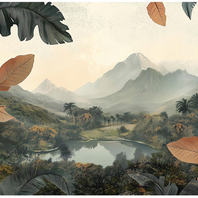 Fototapeta 3D Krajobraz Góry Natura Drzewa 400x280 cm Tapeta Do Sypialni Salonu Kuchni Na Flizelinie