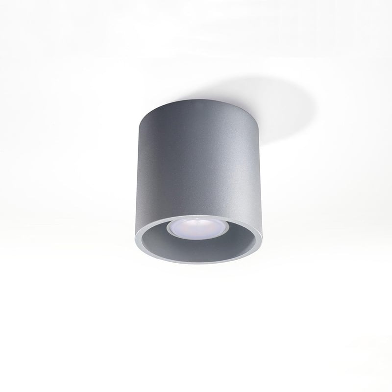 Plafon ORBIS 1 szary, nowoczesny - 10x10x10cm Sollux