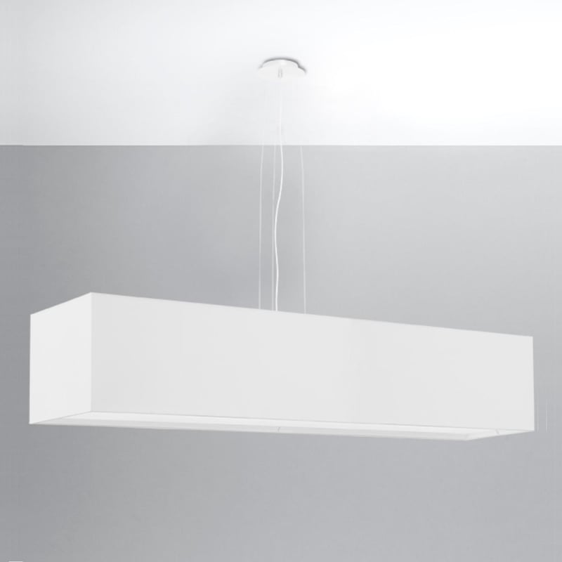 Żyrandol SANTA 120 biały, minimalistyczny - 120x30x120cm Sollux