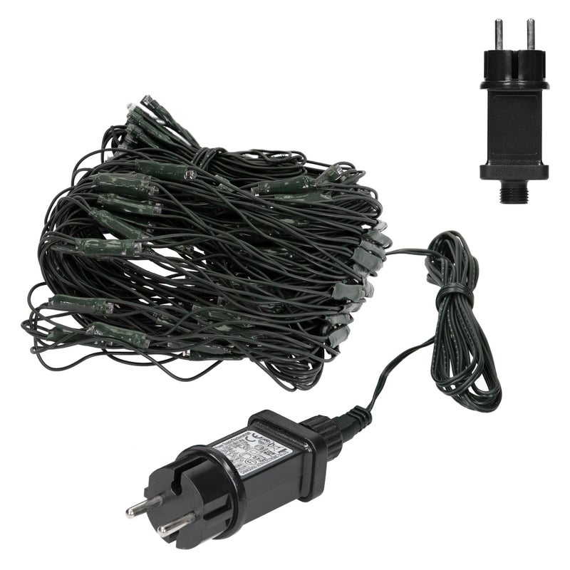 ECD Germany Led Siatka Swietlna Kurtyna Swietlna Lancuch Swiateczny Zimny Bialy 160 Led 2 M Do Uzytku Wewnetrznego I Zewnetrznego Ip44, Oswietlenie