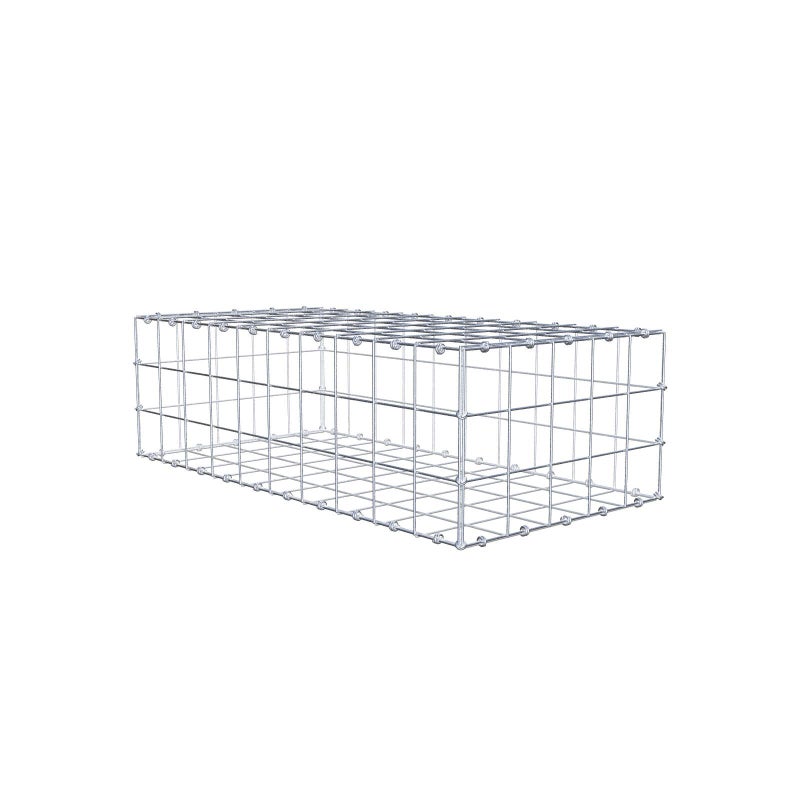 Gabion 100 cm x 30 cm x 50 cm (dł. x wys. x gł.), rozmiar oczka 10 x 10 cm, pierścień spiralny