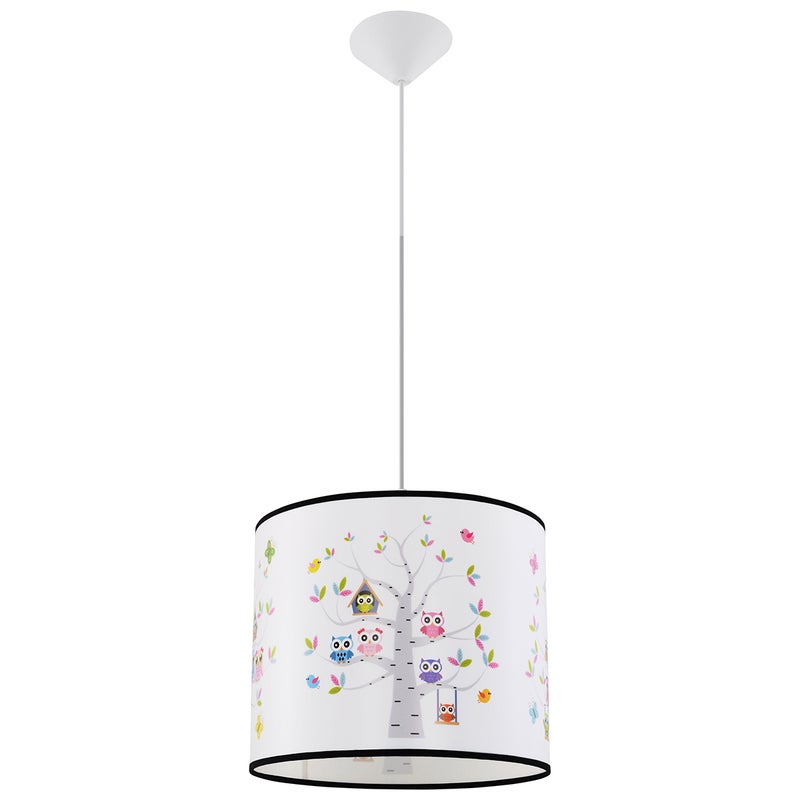 Lampa wisząca OWLS 40, nowoczesna - 40x40x82cm Sollux