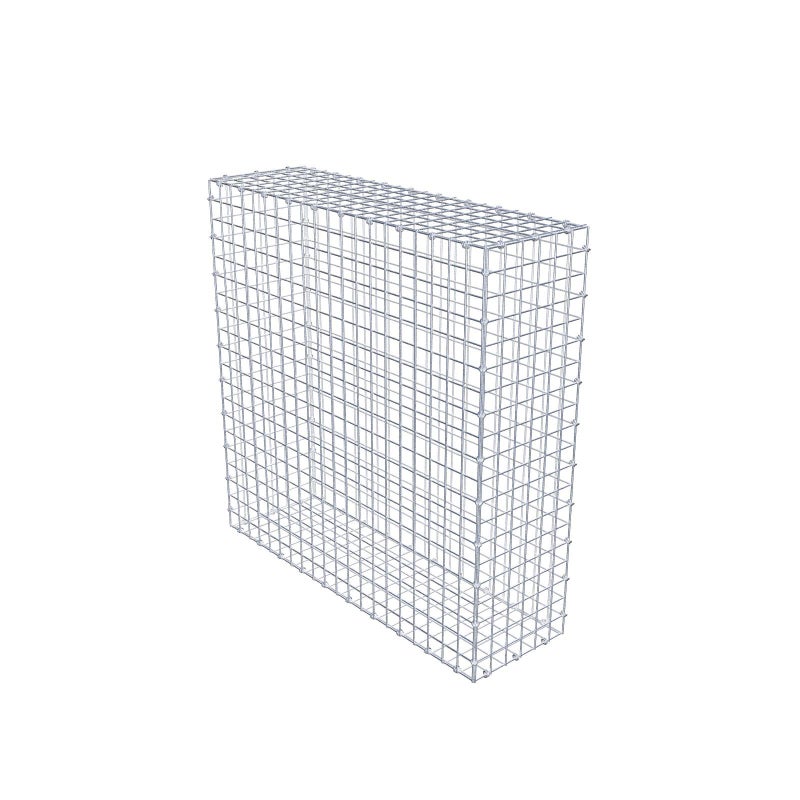 Gabion 100 cm x 100 cm x 30 cm (dł. x wys. x gł.), rozmiar oczek 5 x 5 cm, pierścień spiralny