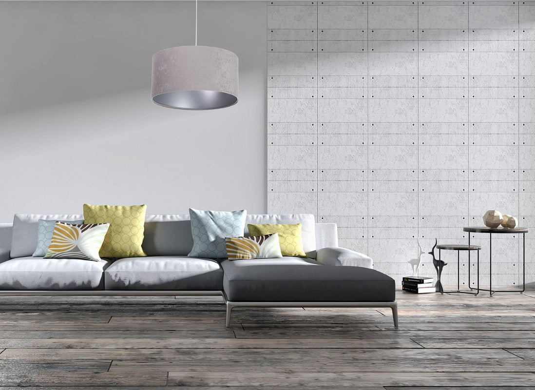 Lampa wisząca HOME 40 szara/srebrna
