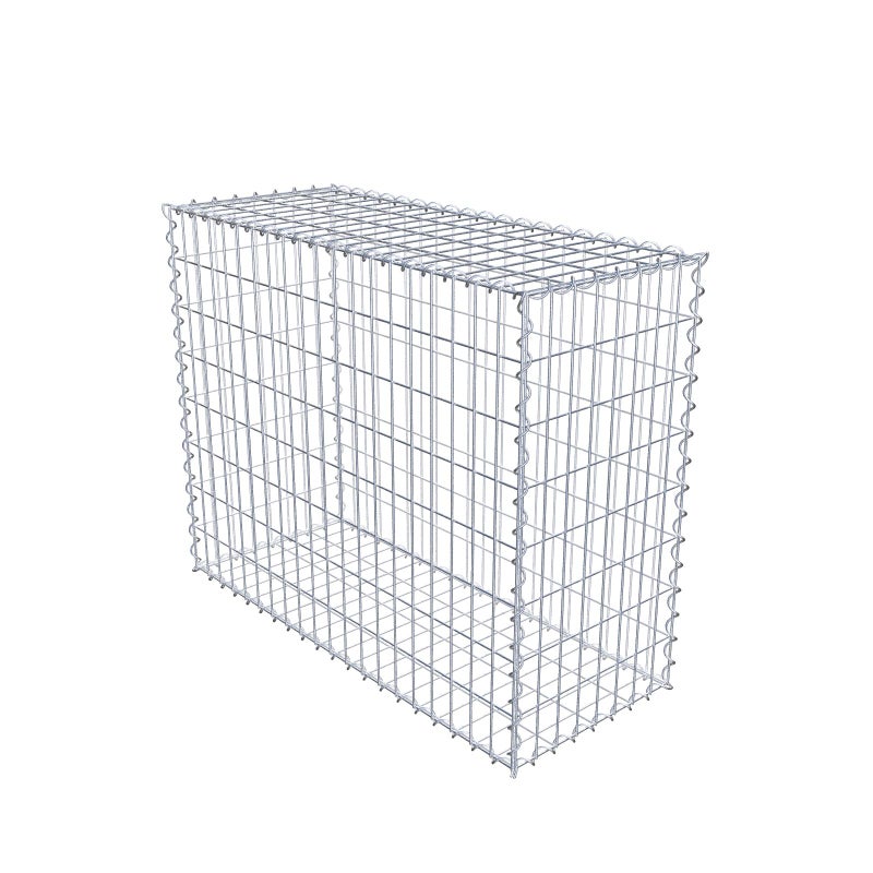 Gabion 100 cm x 80 cm x 40 cm (dł. x wys. x gł.), rozmiar oczek 5 cm x 10 cm, spirala