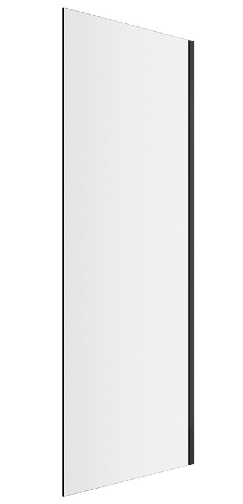 Excellent Rols ścianka prysznicowa z drzwiami 80 cm czarny mat/szkło przezroczyste KAEX.2606.800.LP.BL