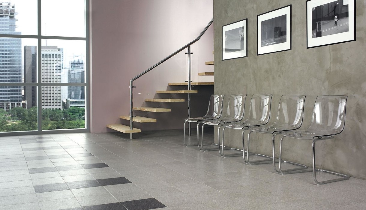 Opoczno Milton grey steptread stopnica podłogowa 29,7x29,7 cm STR szary mat