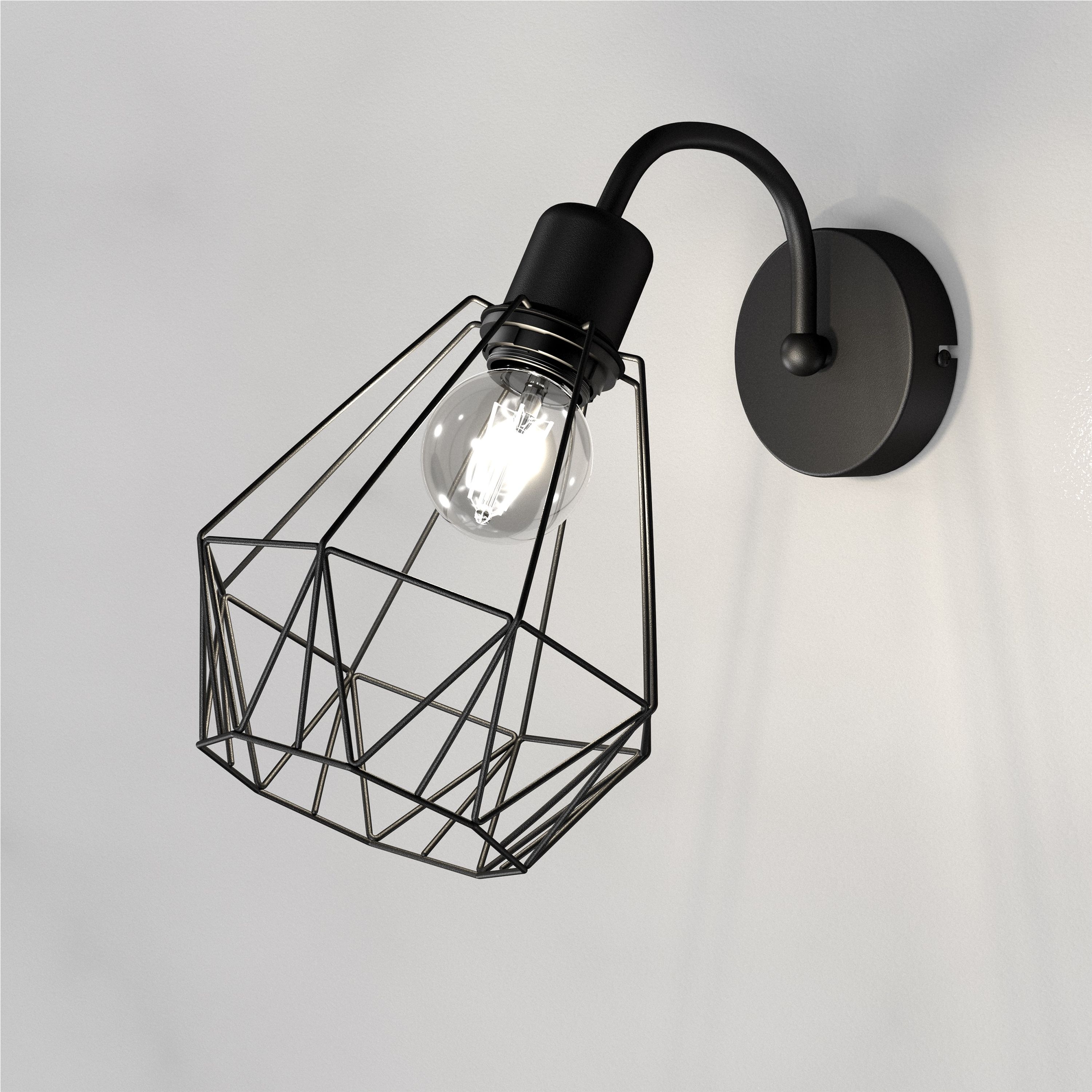 Luminex Bergen kinkiet 1x60 W czarny 0308