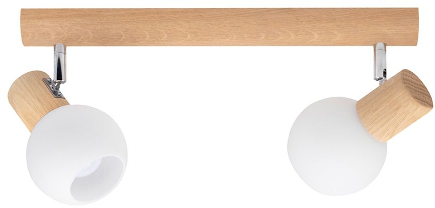Spot-Light Karin lampa podsufitowa 2x40W dąb olejowany/biały 2231274