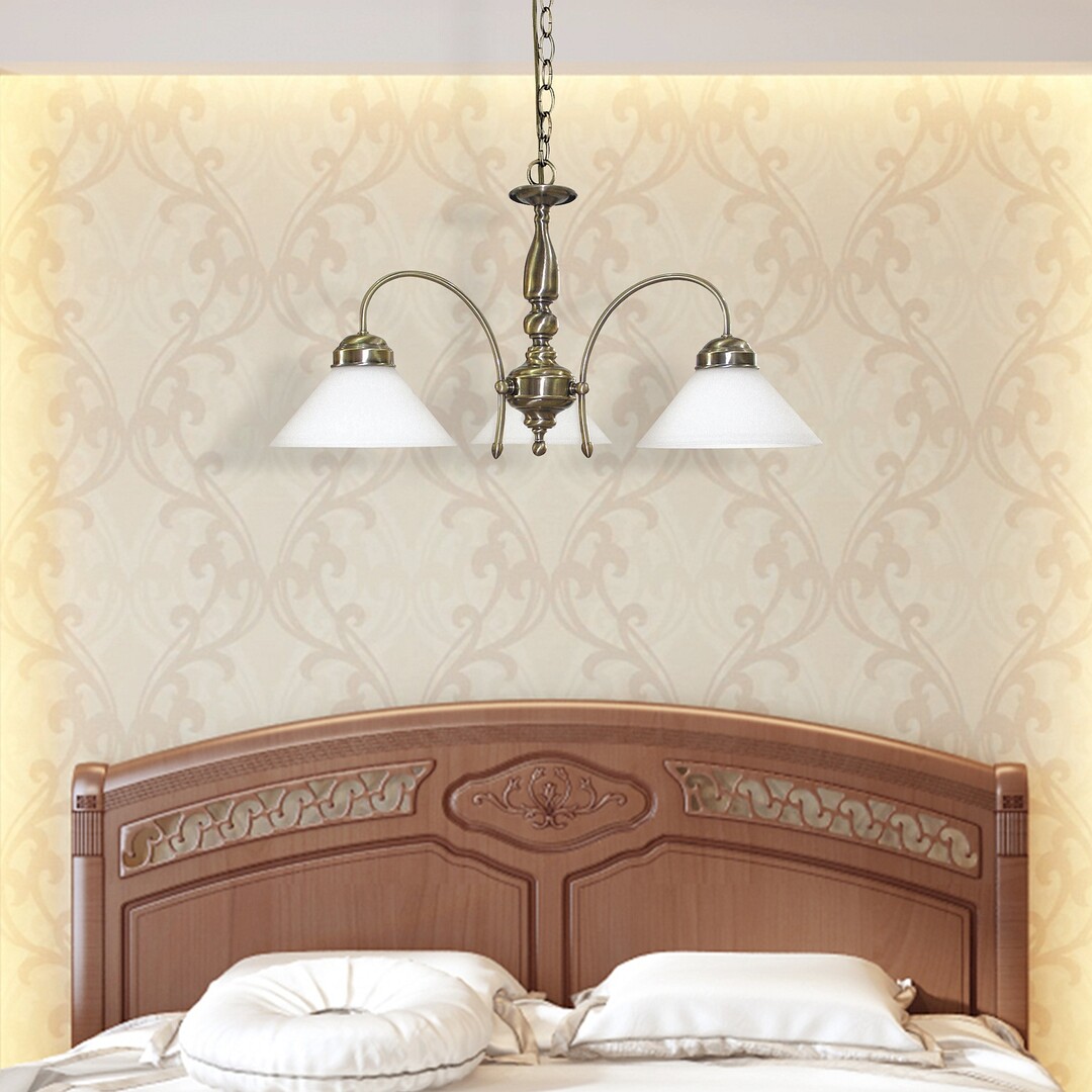 Rabalux Marian lampa wisząca 3x60W mosiądz/biała 2703 - Wysyłka w 24h