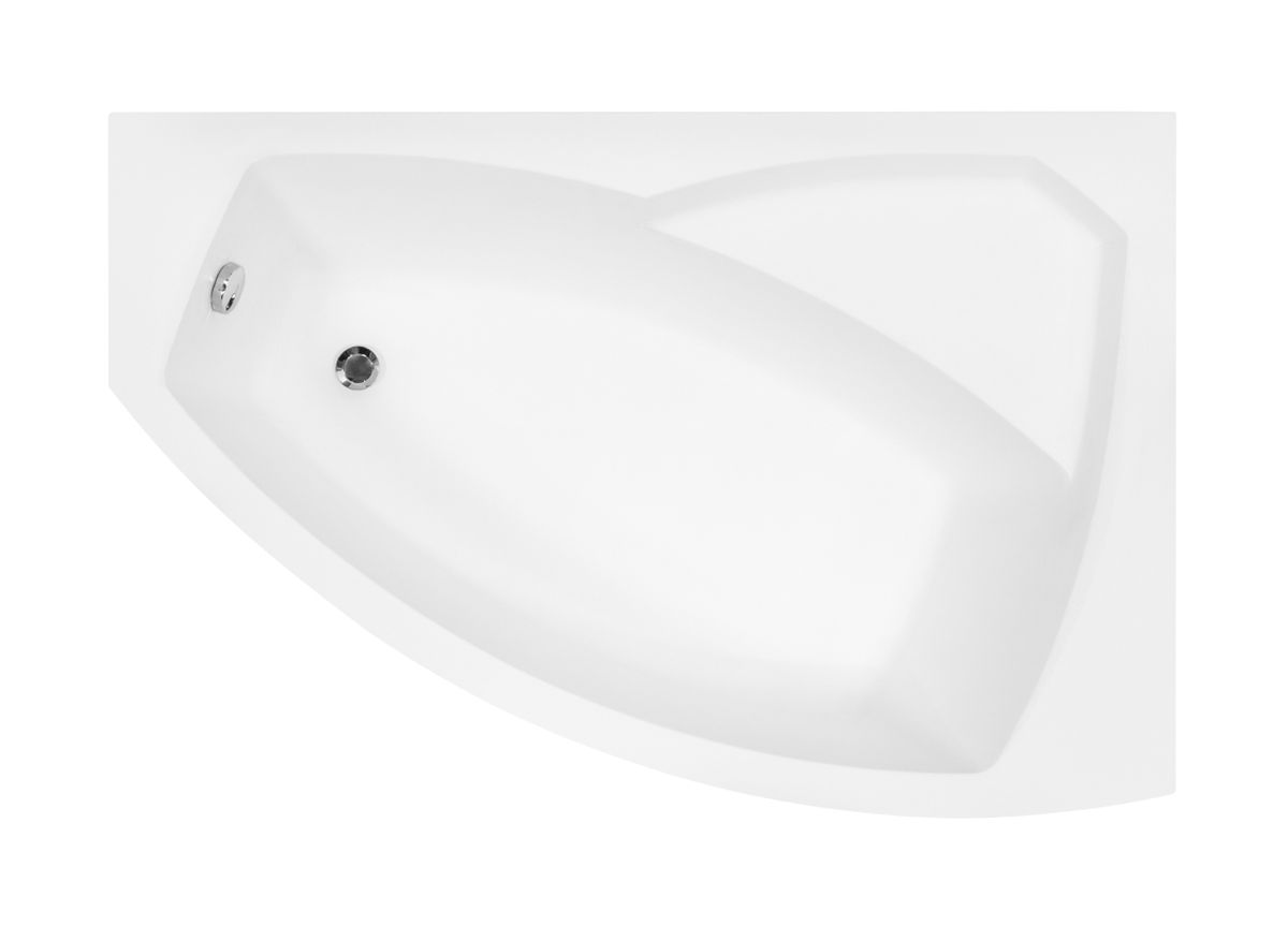 Besco Rima wanna narożna 130x85 cm prawa biała #WAR-130-NP - Wysyłka w 24h