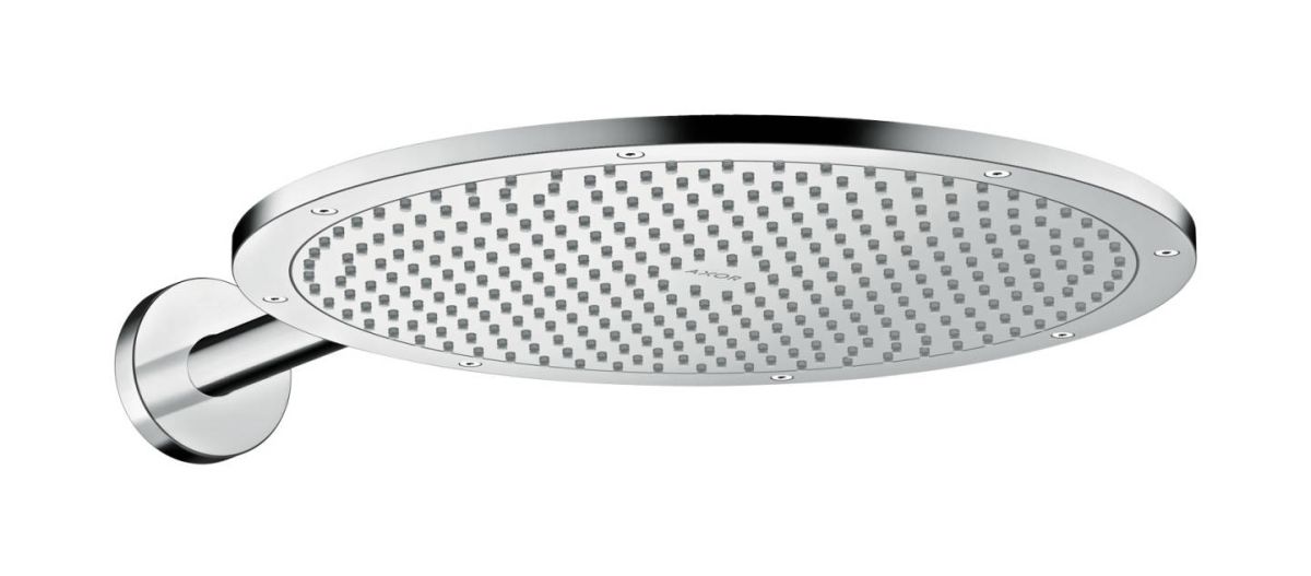 Axor ShowerSolutions deszczownica 35 cm okrągła z ramieniem ściennym nikiel szczotkowany 26034820