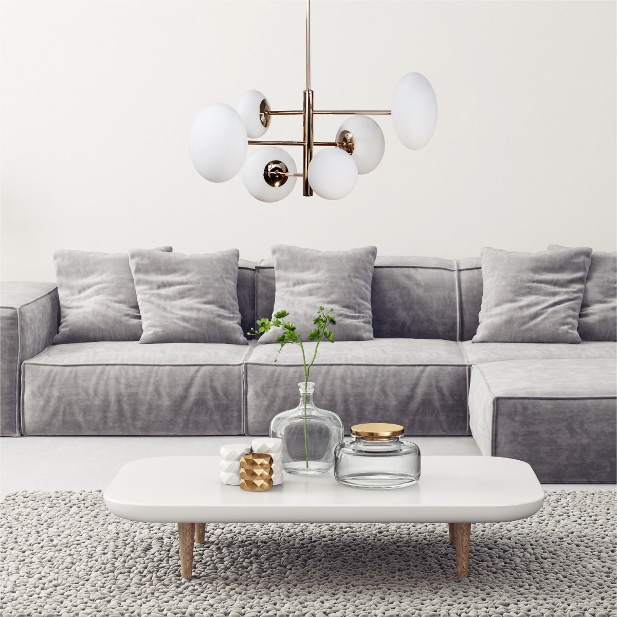 Zuma Line Omi lampa podsufitowa 6x5 W złota 1197