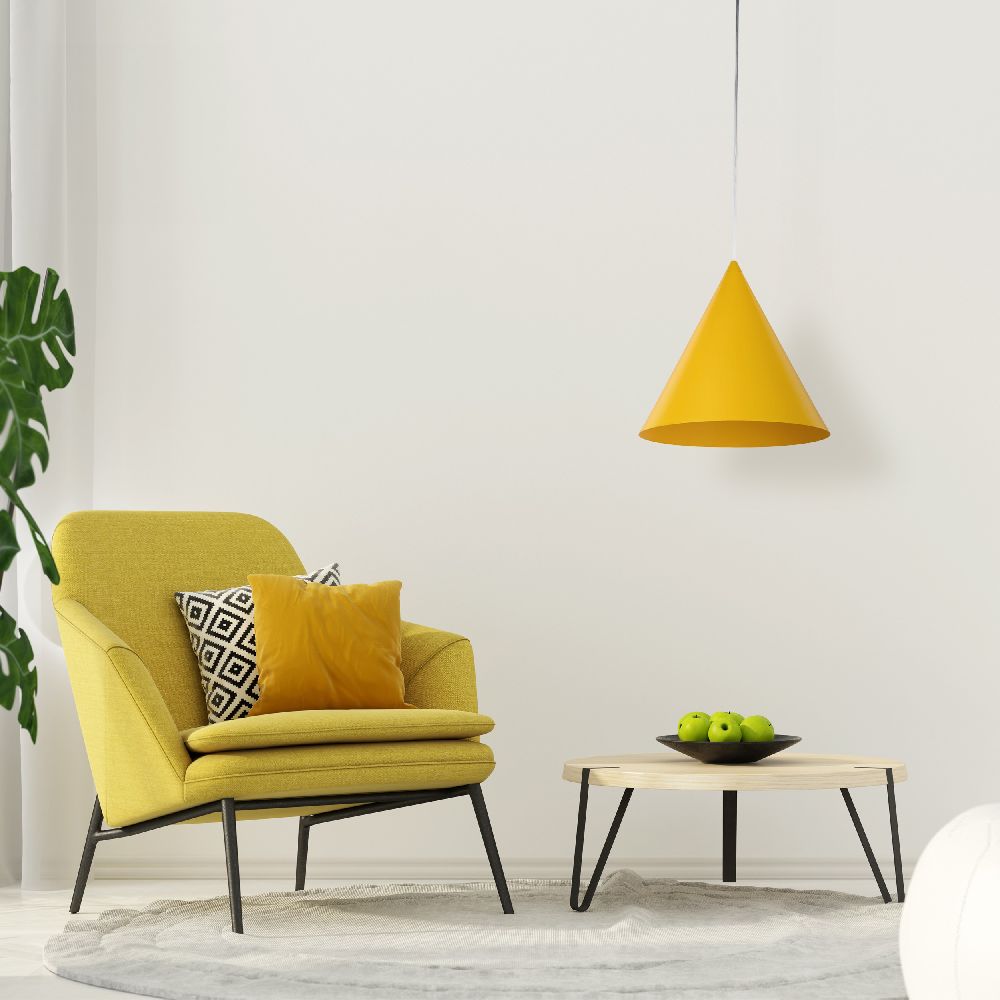 TK Lighting Cono lampa wisząca 1x15 W żółta 3281