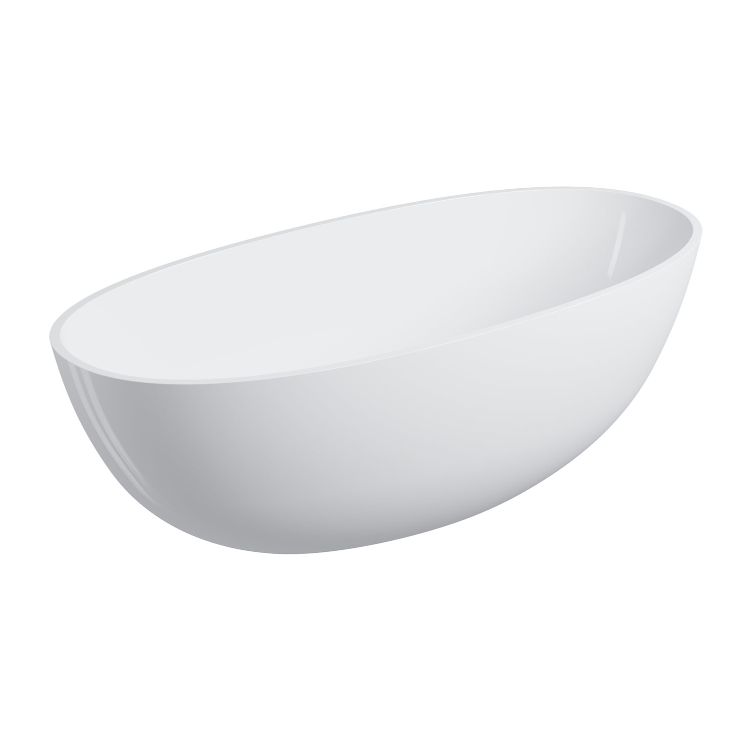 Omnires Shell M+ wanna wolnostojąca 160x75 cm owalna biały połysk SHELLWWBP - Wysyłka w 24h