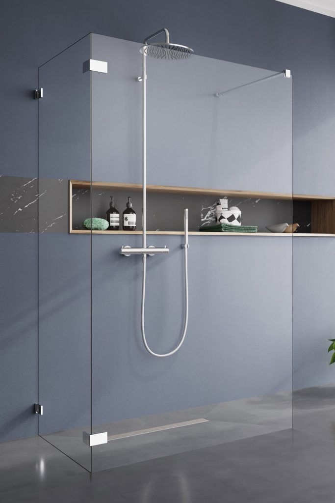 Radaway Euphoria VI W6 Walk-In ścianka prysznicowa 90 cm frontowa chrom/szkło przezroczyste 383171-01-01