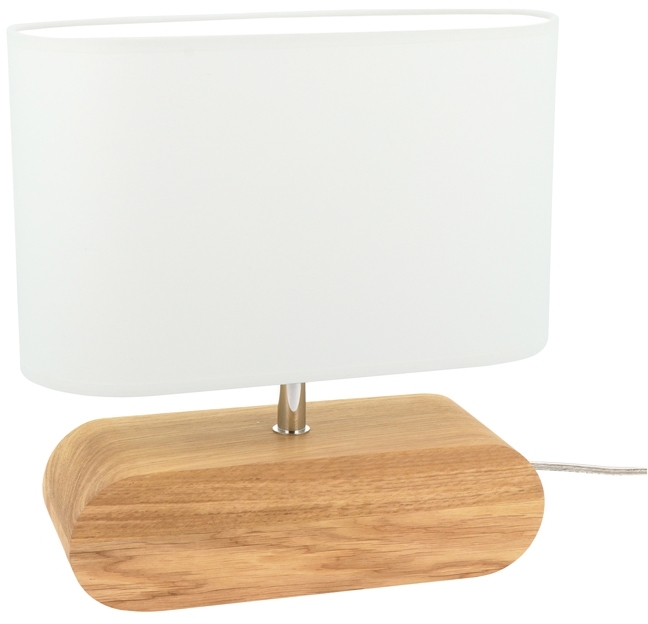 Spot-Light Marinna lampa stołowa 1x25W dąb olejowany/biały 7611074