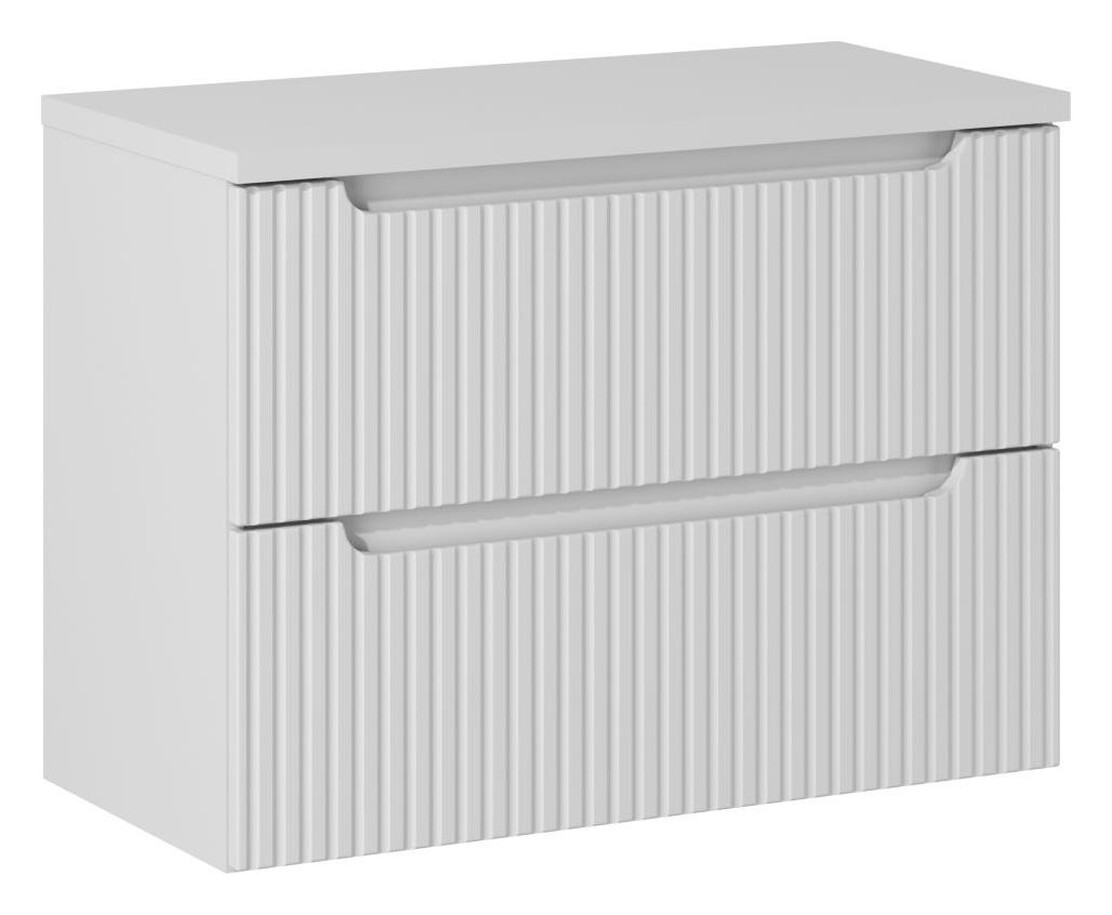 Zestaw Comad Nova White szafka z blatem 80 cm wisząca biały SET-NOW B WHITE 80CM S - Wysyłka w 24h
