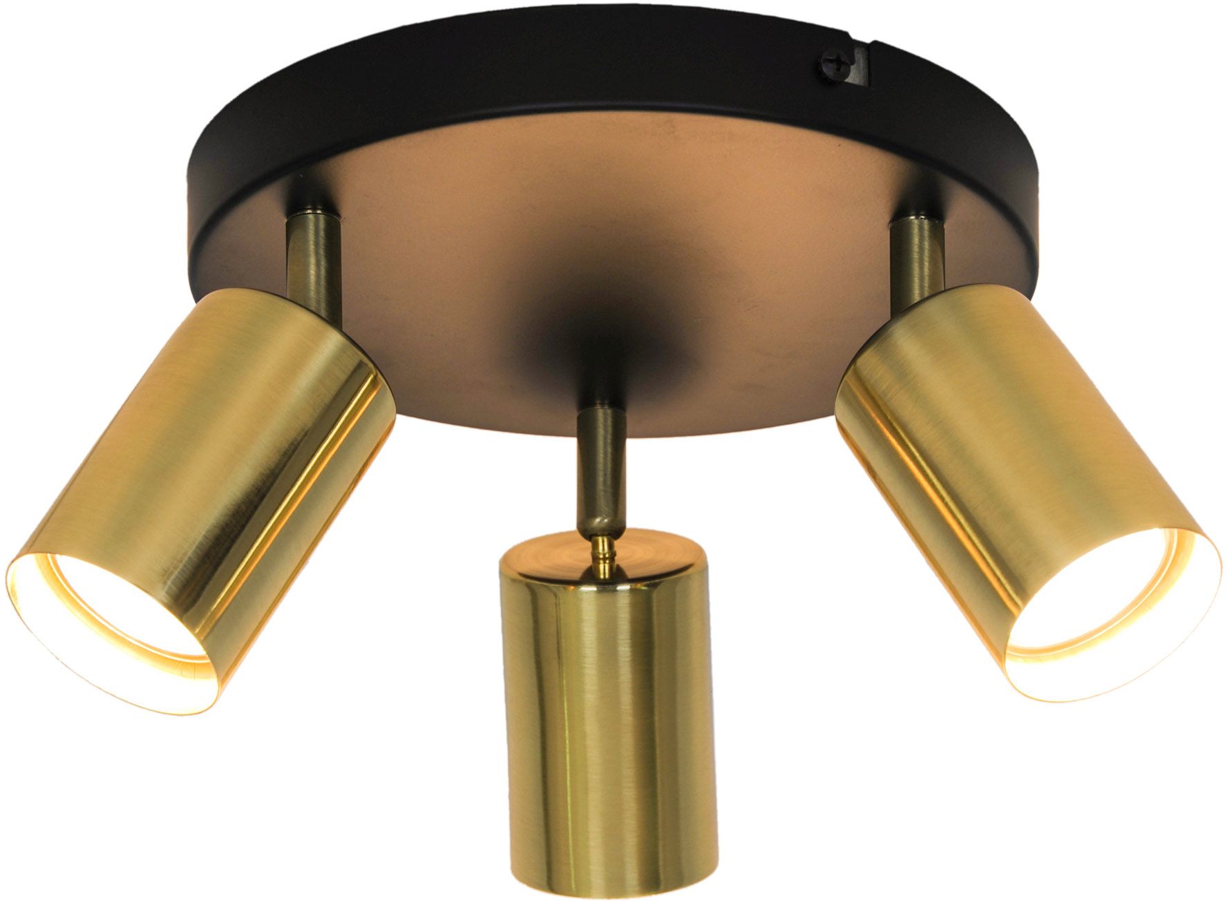 Zuma Line Vila lampa podsufitowa 3x50W złoto szczotkowane/czarny GU13013C-3R - Wysyłka w 24h