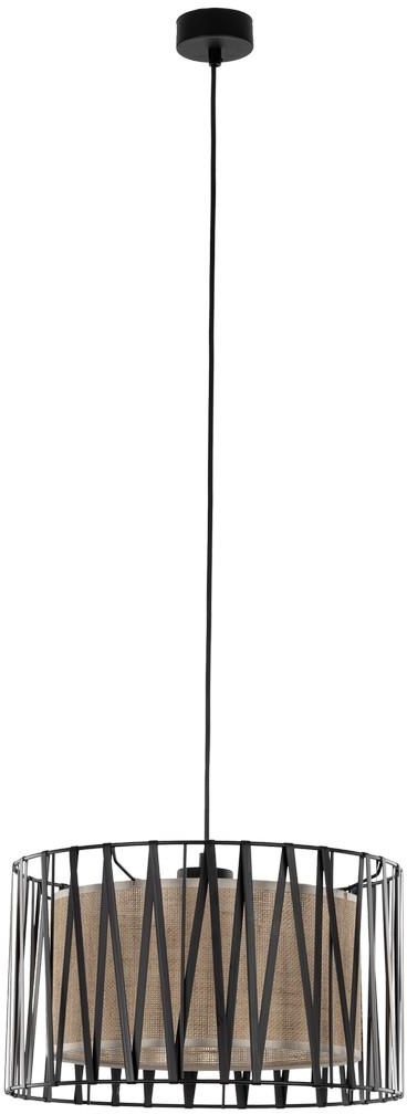 TK Lighting Harmony lampa wisząca 1x15W brązowy/czarny 4562