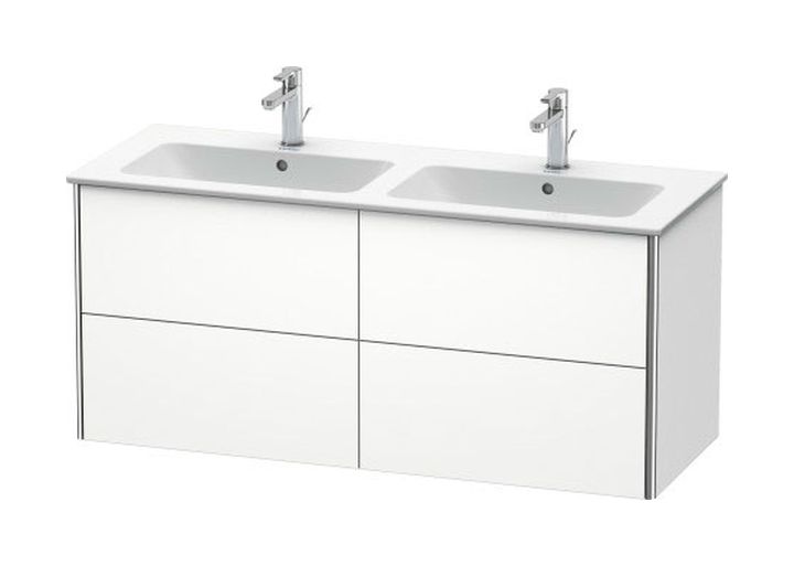 Duravit XSquare szafka 128 cm podumywalkowa wisząca biały mat XS417501818