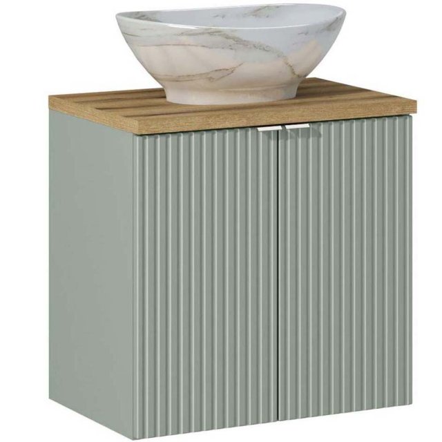 COMAD Zestaw mebli LINE REED GREEN szafka z drzwiami, blat WOTAN 60 c